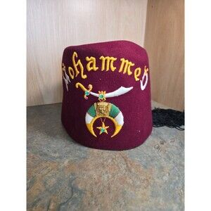 Vintage D. Turin & Co. Shriners Mohammed With Tassel Jewel Pin Rare Free Mason